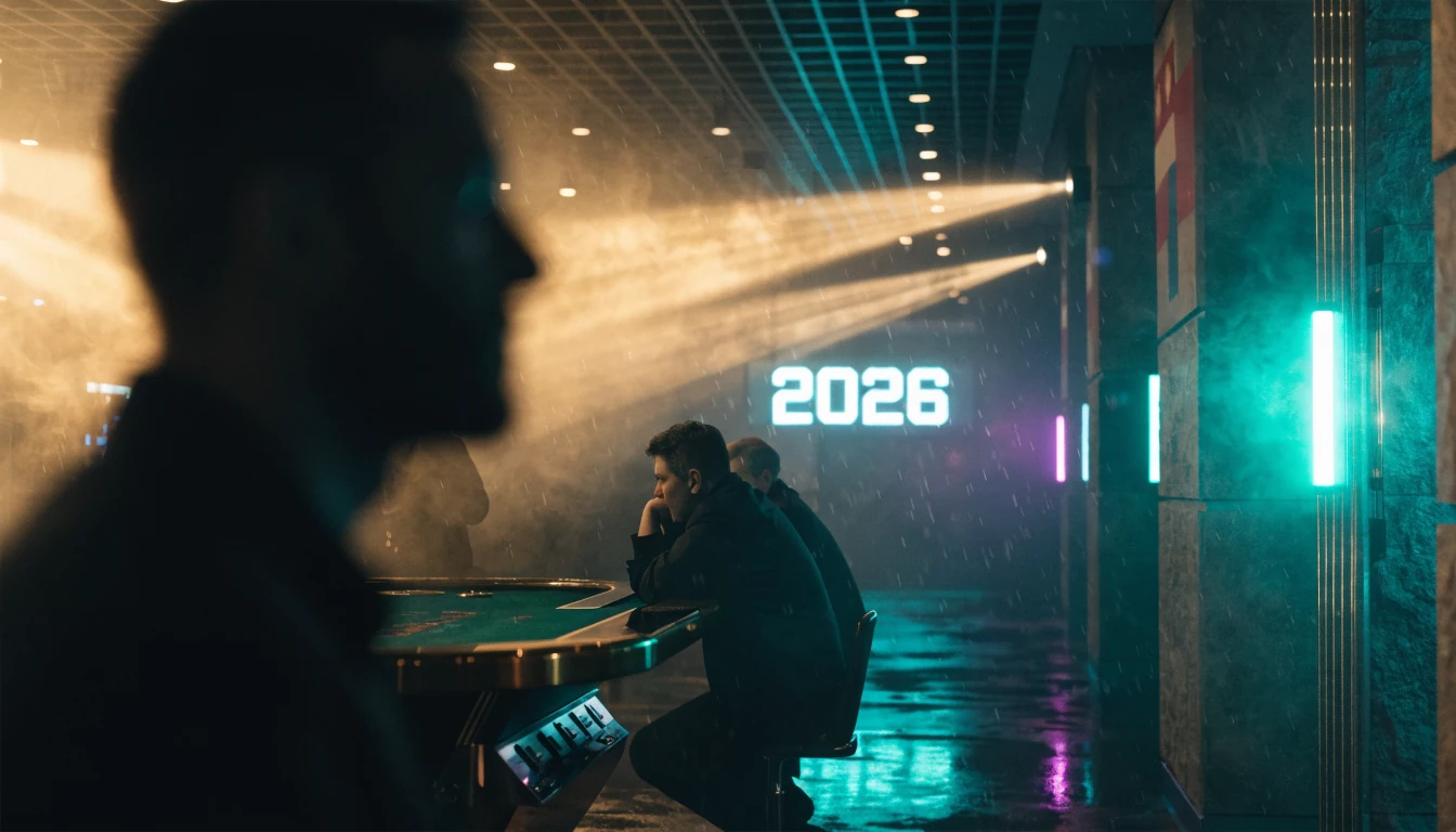 Modernes Casino-Interior in Wien mit warmem Licht und österreichischem Flair 2026